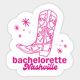 Cute Nashville Bachelorette Party in Pink Sticker